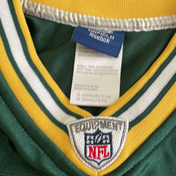 Aaron Rodgers packers football Reebok Jersey for boys size 12-14 - Picture 3 of 3